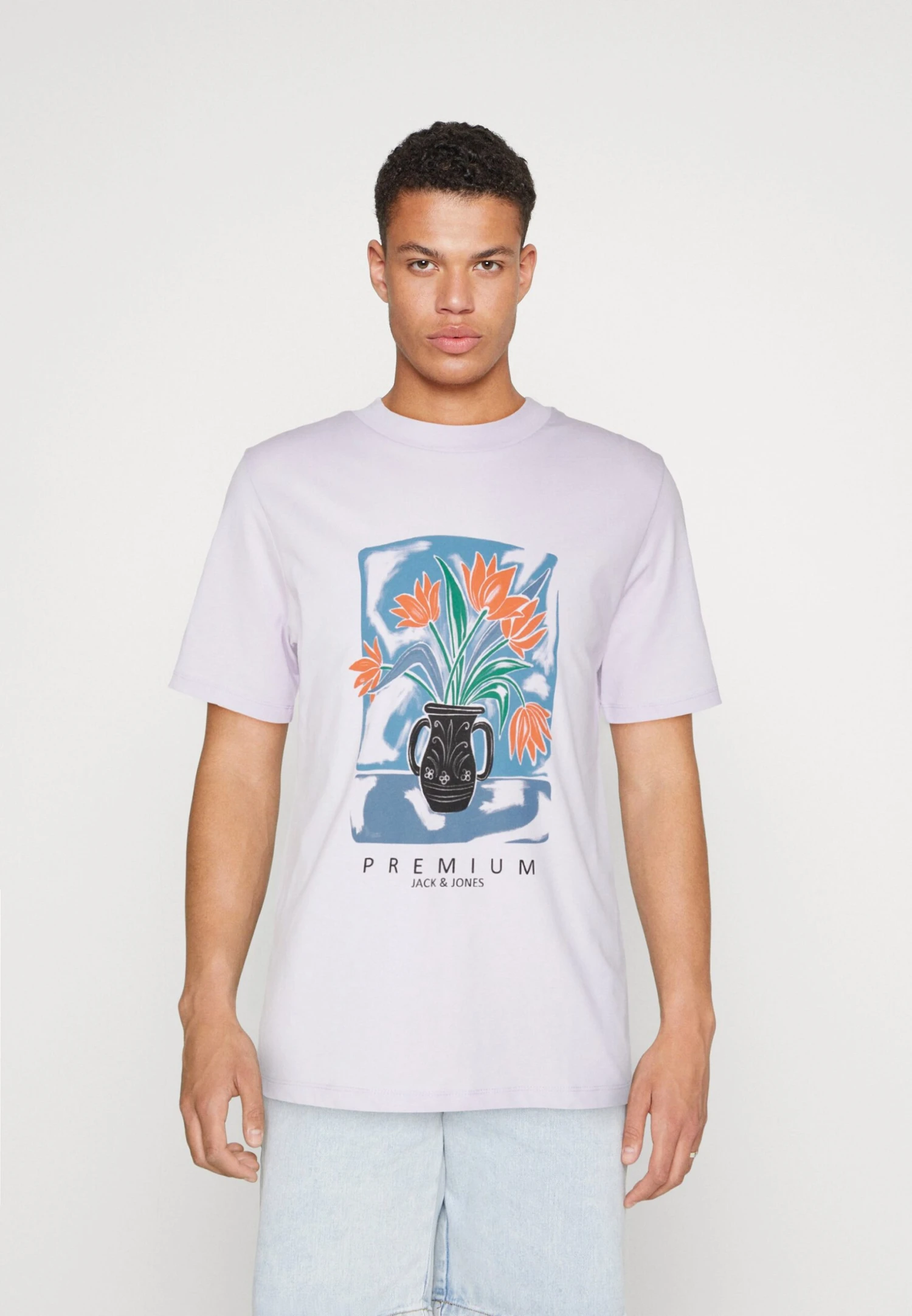 JACK&JONES Premium Jprblafoire Tee Crew Neck - T-Shirt Print - Evening Haze 3 JACK&JONES Premium Jprblafoire Tee Crew Neck - T-Shirt Print - Evening Haze