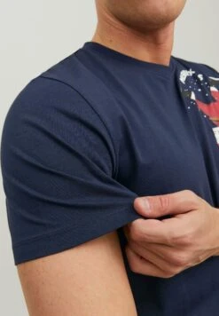 Jack & Jones T-Shirt Print - Dunkelblau 11 Jack & Jones T-Shirt Print - Dunkelblau -Jack & Jones Winkel 032da686235f4aa58effcb329481f196