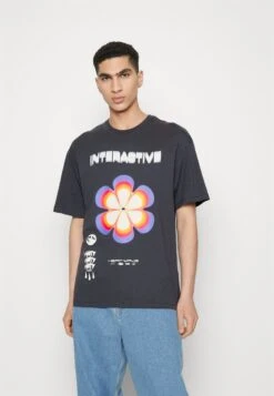 Jack & Jones Jorparadise Tee Crew Neck Unisex - T-Shirt Print - Ombre Blue