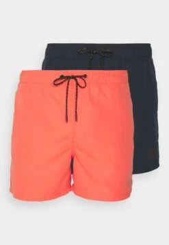 Jack & Jones Jpstfiji Jjswim Solid 2 Pack - Zwemshorts - Navy Blazer/Navy Blazer/Hot Coral -Jack & Jones Winkel 08da35f7f590410e99971a4d6cf94b6b