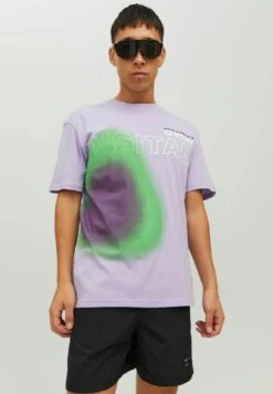 Jack & Jones Crew Neck - T-Shirt Print - Lavender