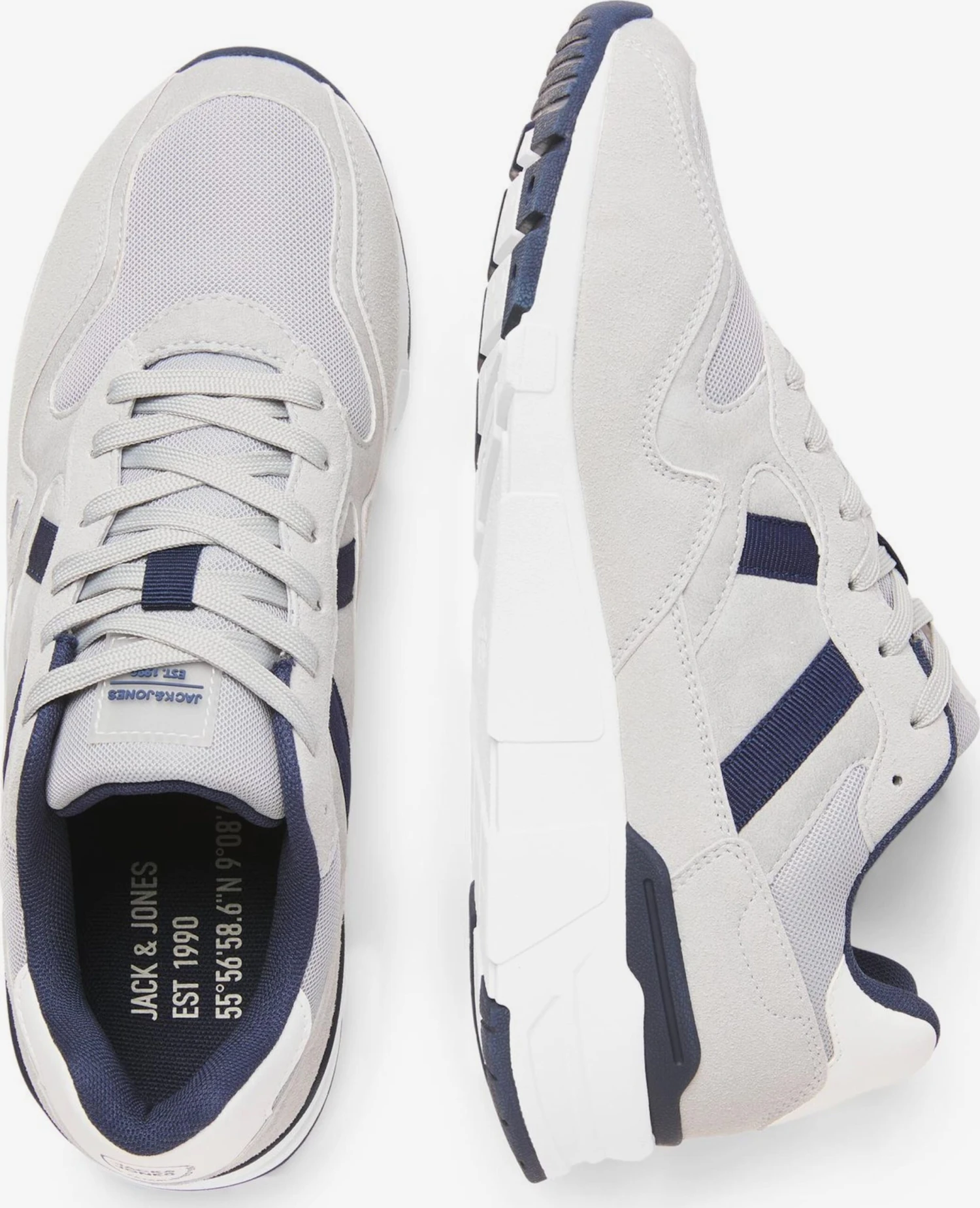 Jack & Jones Running Sneakers Sneakers Laag Worion Heren Lichtgrijs 4 Jack & Jones Running Sneakers Sneakers Laag Worion Heren Lichtgrijs - Afbeelding 2