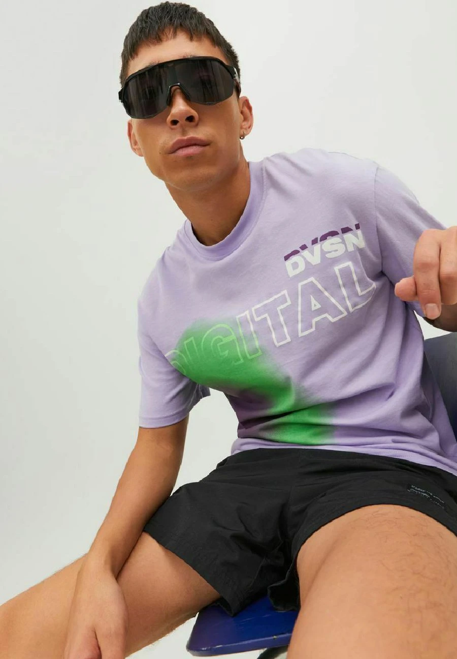 Jack & Jones Crew Neck - T-Shirt Print - Lavender 8 Jack & Jones Crew Neck - T-Shirt Print - Lavender - Afbeelding 6