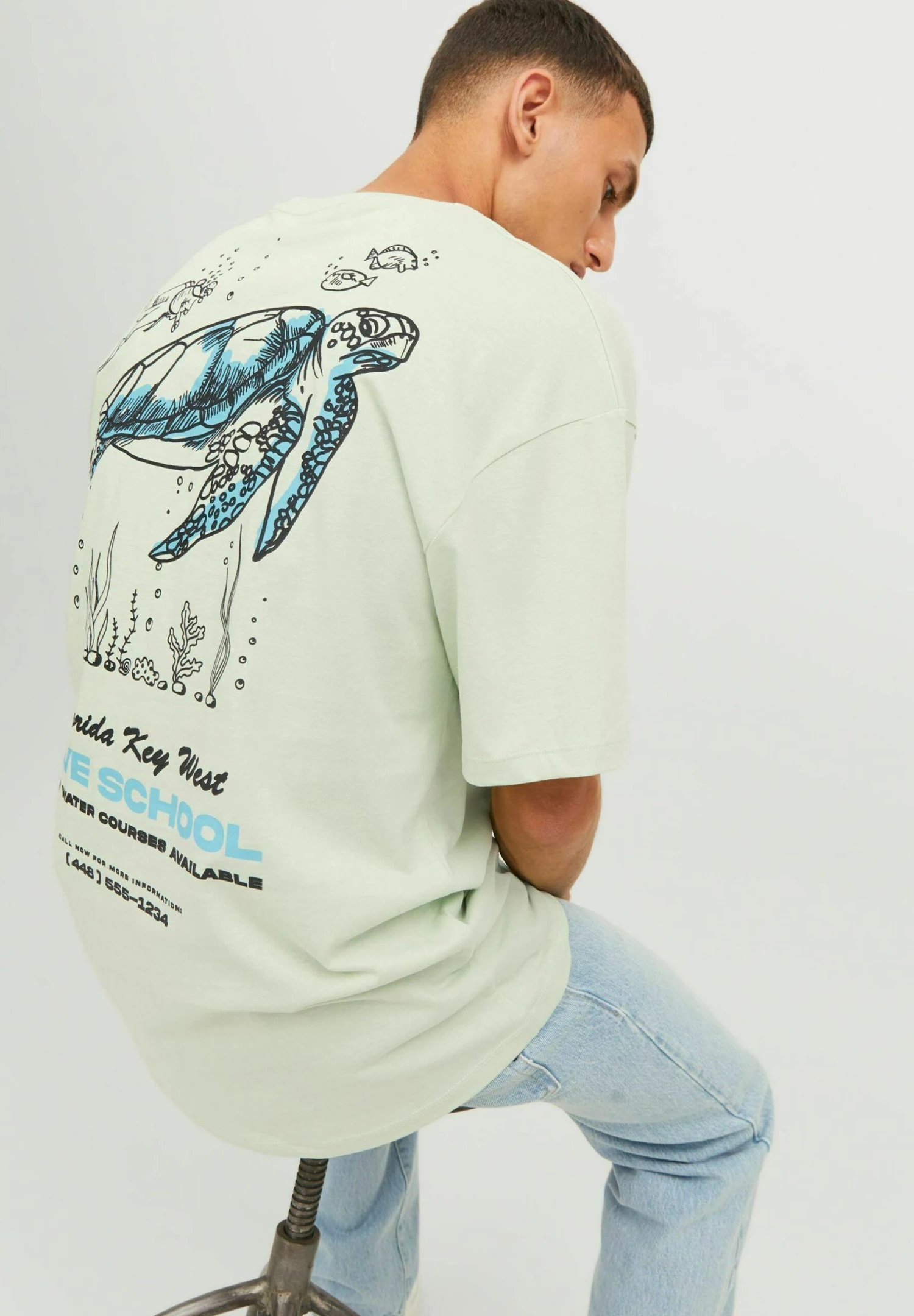 Jack & Jones Jorgather Ss Crew Neck Ft Ex - T-Shirt Print - Celadon 7 Jack & Jones Jorgather Ss Crew Neck Ft Ex - T-Shirt Print - Celadon - Afbeelding 5