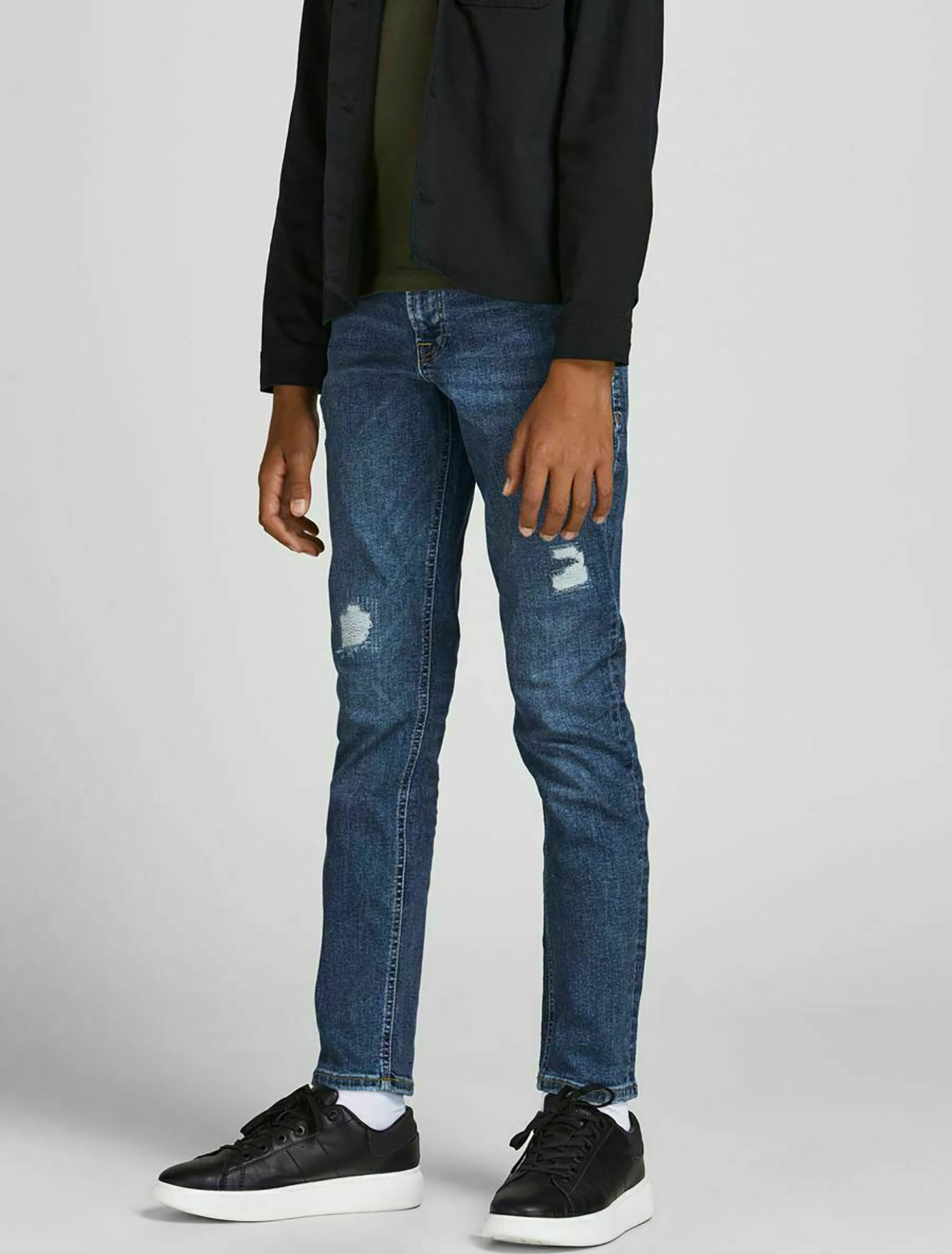 Jack & Jones Junior Slim Fit Glenn Original Am - Slim Fit Jeans - Blue Denim 3 Jack & Jones Junior Slim Fit Glenn Original Am - Slim Fit Jeans - Blue Denim