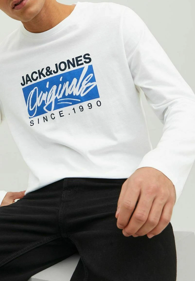 Jack & Jones Crew Neck - Longsleeve - Bright White 7 Jack & Jones Crew Neck - Longsleeve - Bright White - Afbeelding 5