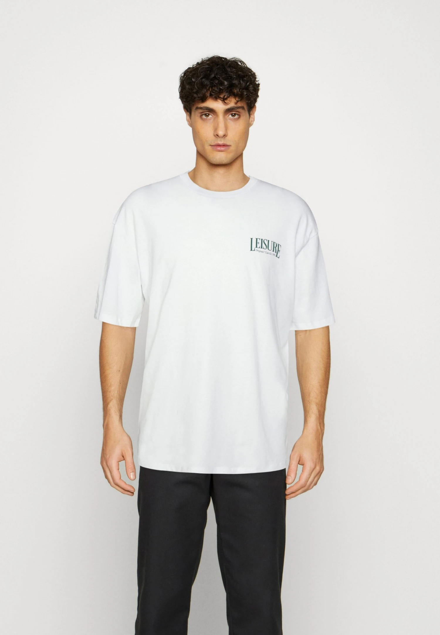 Jack & Jones Jorbrink Crest Tee Crew Neck Unisex- T-Shirt Print - Bright White 3 Jack & Jones Jorbrink Crest Tee Crew Neck Unisex- T-Shirt Print - Bright White
