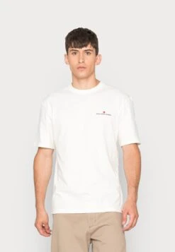 Jack & Jones Jjrdd Eddy Ss Crew Neck Sn - T-Shirt Print - Egret