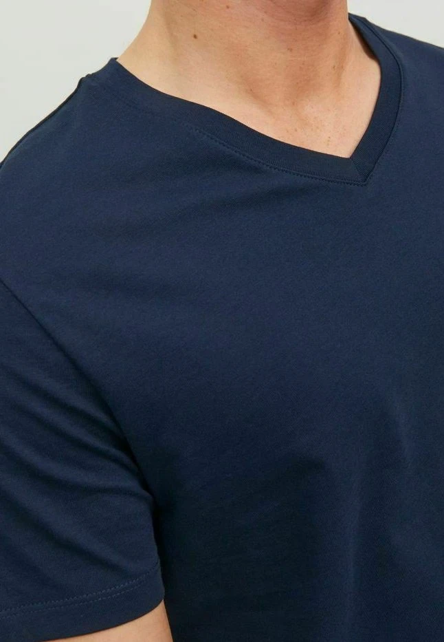 Jack & Jones V-Ausschnitt - T-Shirt Basic - Navy Blazer 6 Jack & Jones V-Ausschnitt - T-Shirt Basic - Navy Blazer - Afbeelding 4