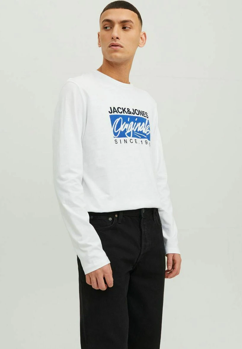 Jack & Jones Crew Neck - Longsleeve - Bright White 3 Jack & Jones Crew Neck - Longsleeve - Bright White