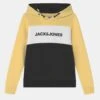 Jack & Jones Junior Jjelogo Blocking Hood Jr - Hoodie - Mellow Yellow