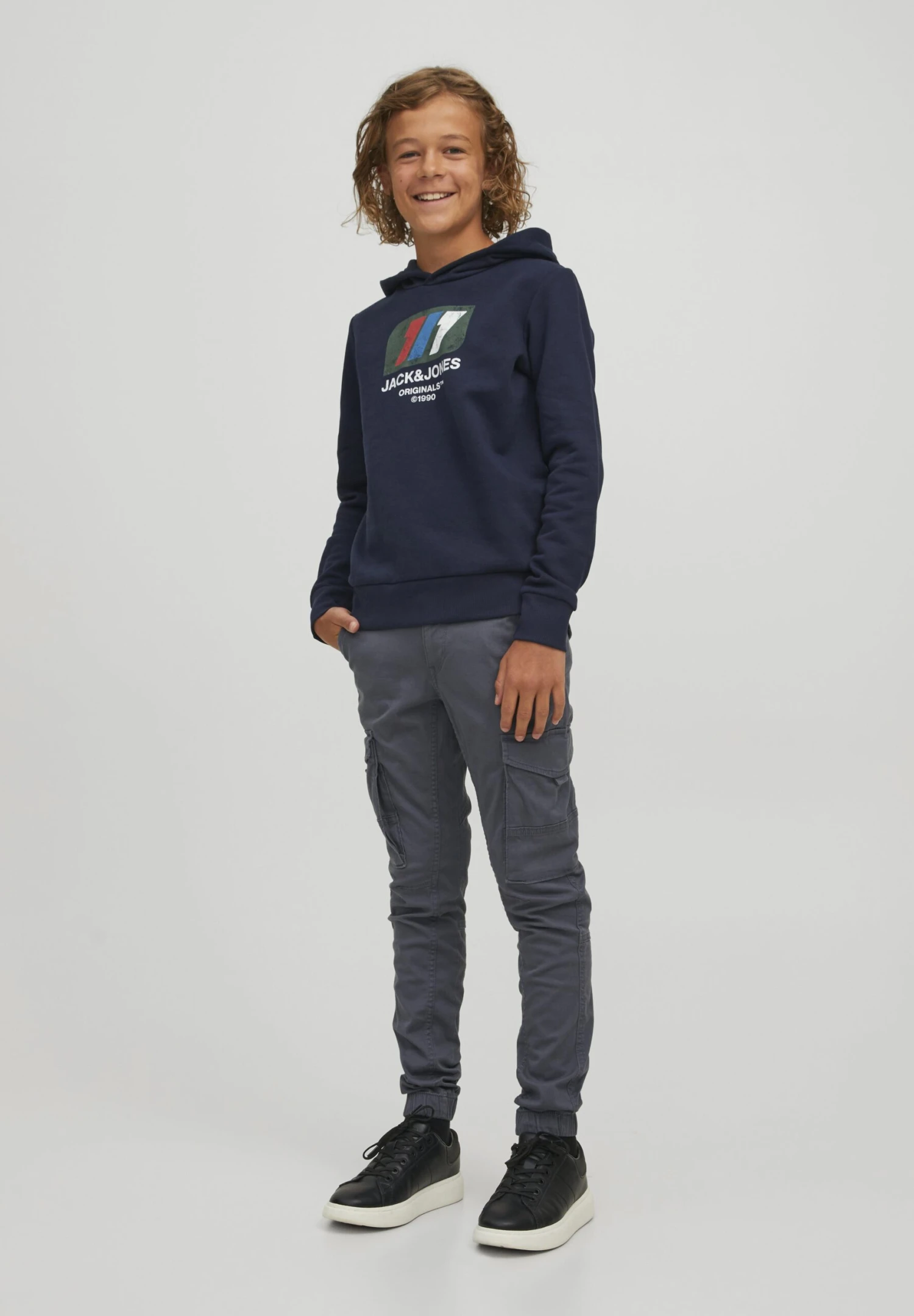 Jack & Jones Junior Cargobroek - Ombre Blue 3 Jack & Jones Junior Cargobroek - Ombre Blue
