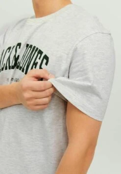 Jack & Jones Logo - T-Shirt Print - White Melange -Jack & Jones Winkel 24f84fee97ef4697bdc530857752c5c1