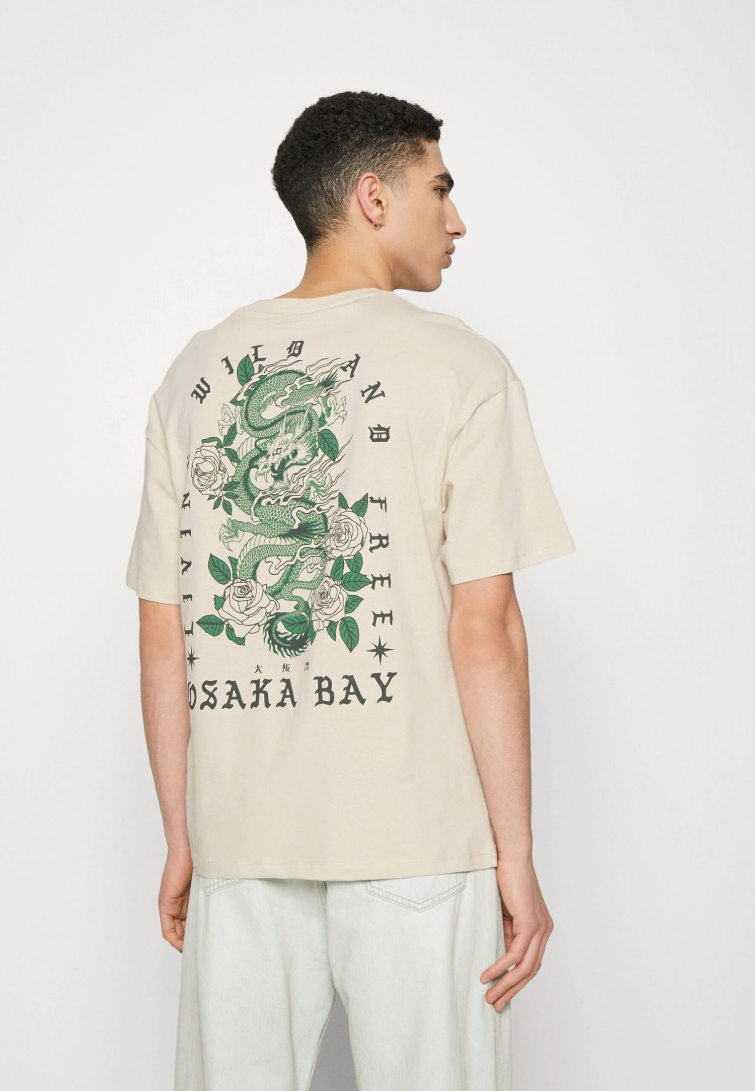 Jack & Jones Jorkarma Tee Crew Neck Unisex - T-Shirt Print - Moonbeam 3 Jack & Jones Jorkarma Tee Crew Neck Unisex - T-Shirt Print - Moonbeam