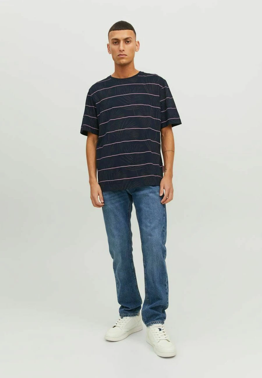 Jack & Jones GESTREIFTES CREW NECK - T-shirt Print 4 Jack & Jones GESTREIFTES CREW NECK - T-shirt Print - Afbeelding 2