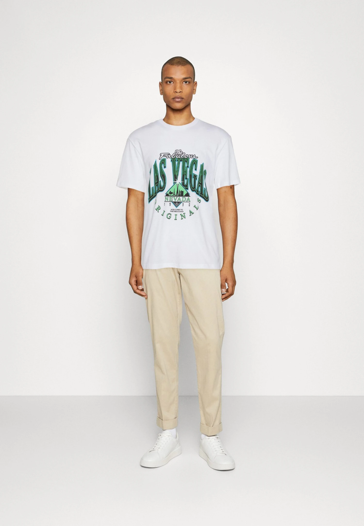 Jack & Jones Jorsummercity Ss Crew Neck Tg - T-Shirt Print - White 4 Jack & Jones Jorsummercity Ss Crew Neck Tg - T-Shirt Print - White - Afbeelding 2