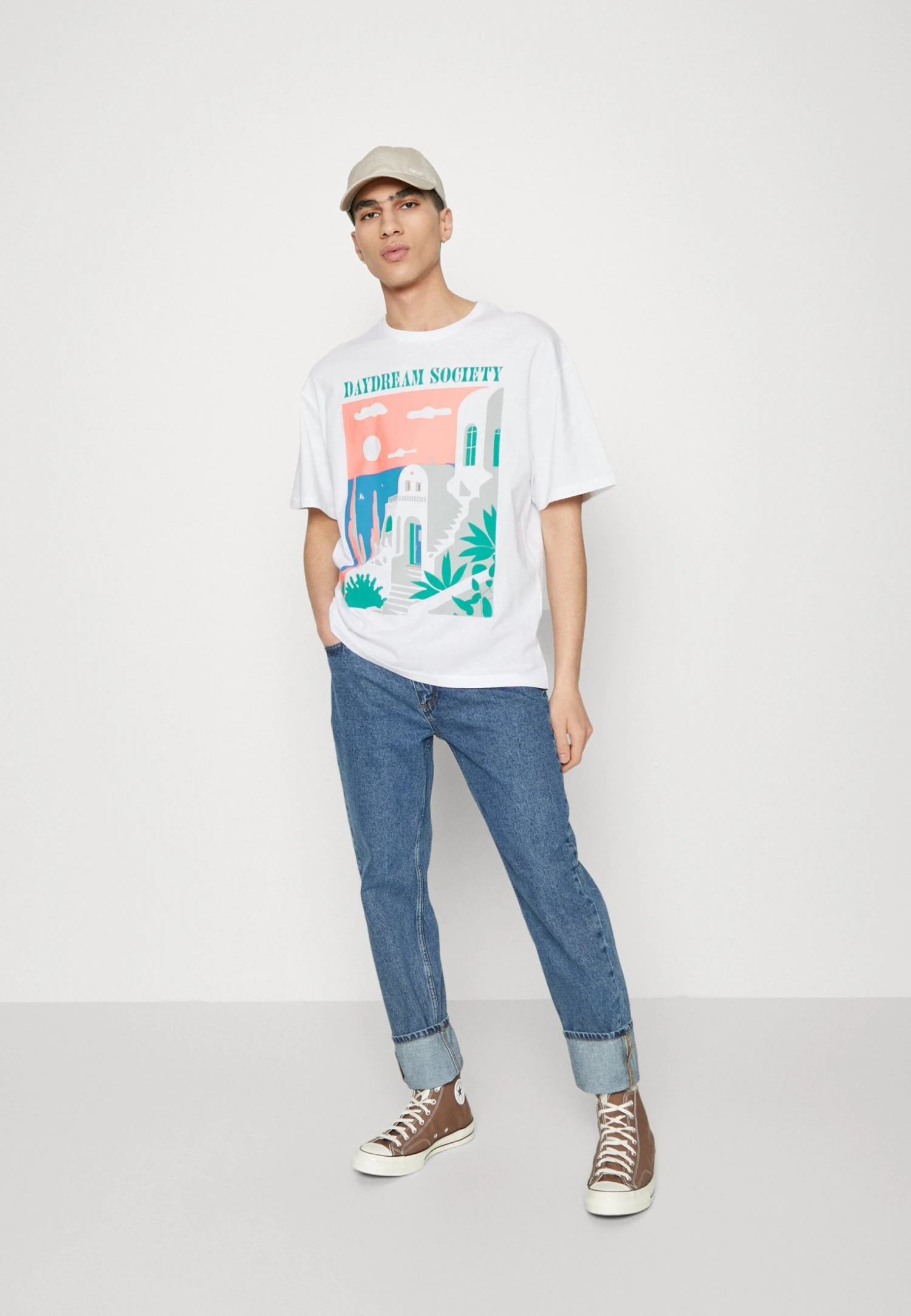 Jack & Jones Tee Crewneck Unisex - T-Shirt Print - White 4 Jack & Jones Tee Crewneck Unisex - T-Shirt Print - White - Afbeelding 2