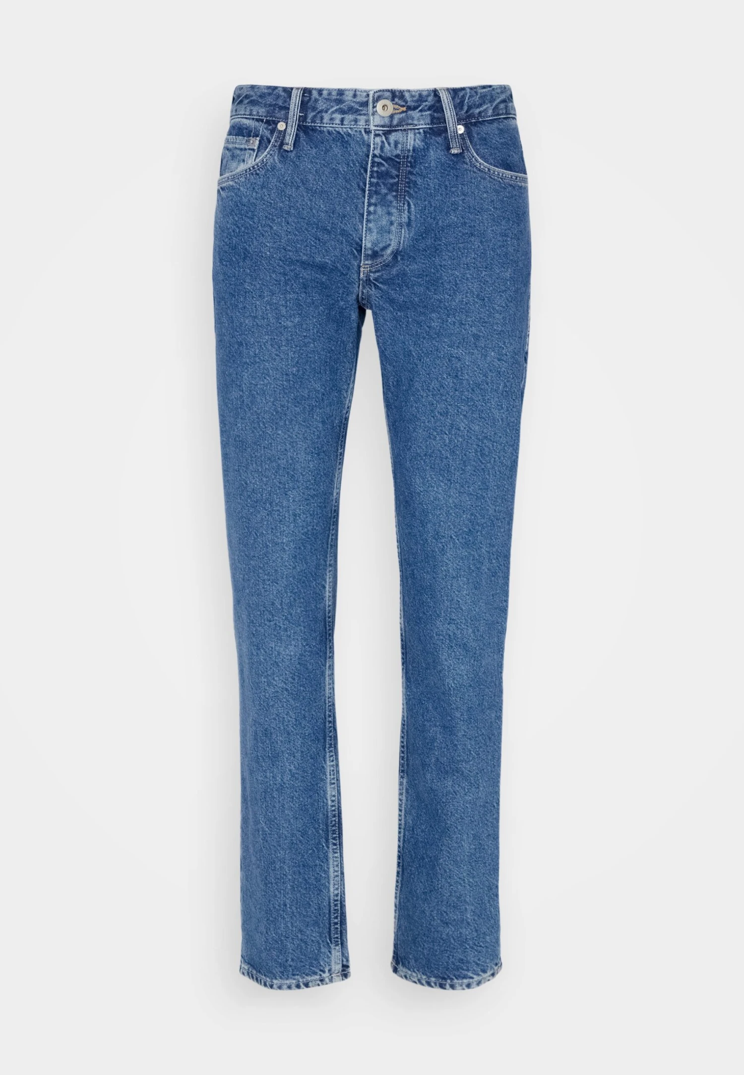 Jack & Jones Jjimike Jjevan - Straight Leg Jeans - Blue Denim 8 Jack & Jones Jjimike Jjevan - Straight Leg Jeans - Blue Denim - Afbeelding 6