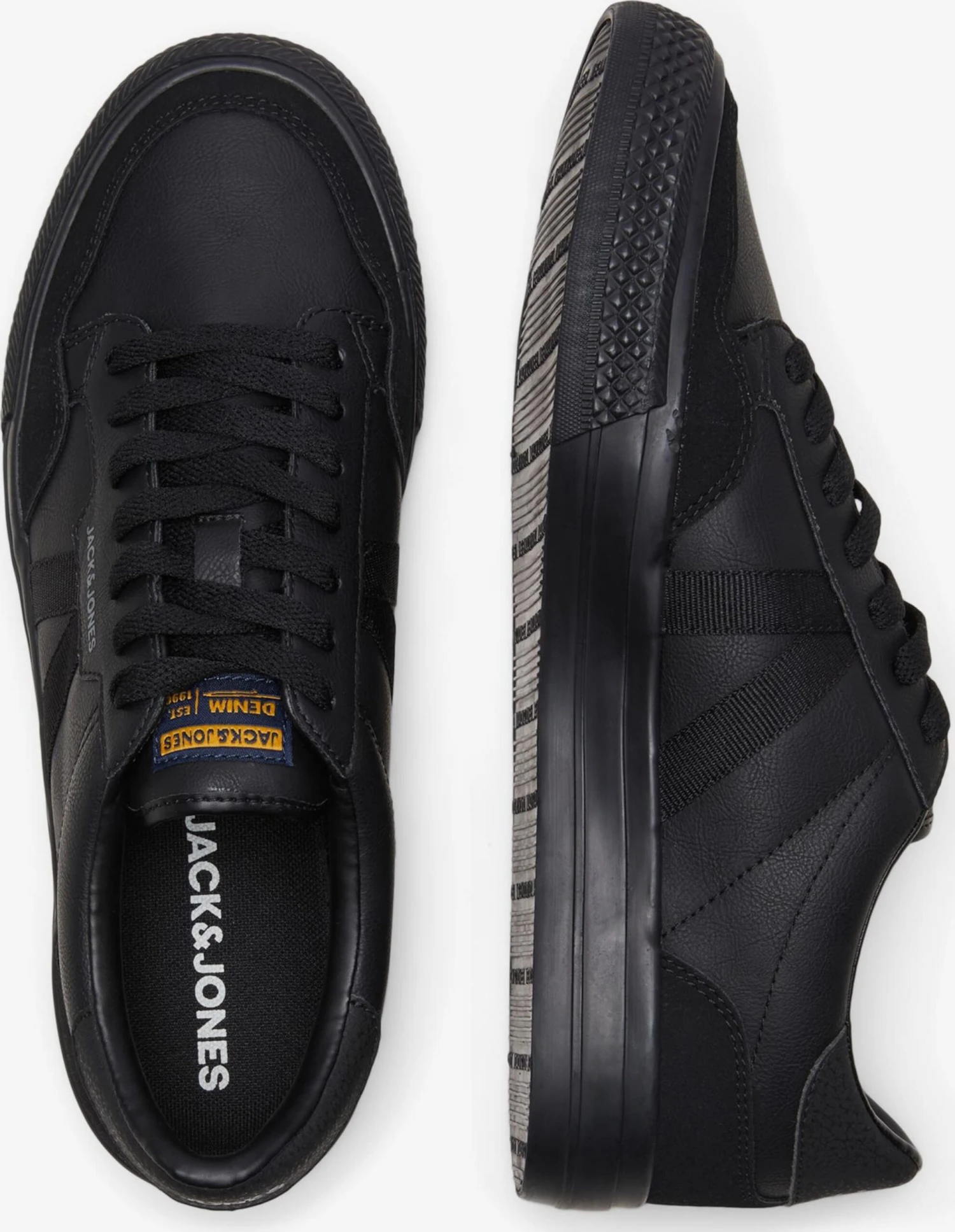 Jack & Jones Casual Sneakers Sneakers Laag Heren Antraciet / Lichtgrijs / Zwart 5 Jack & Jones Casual Sneakers Sneakers Laag Heren Antraciet / Lichtgrijs / Zwart - Afbeelding 3