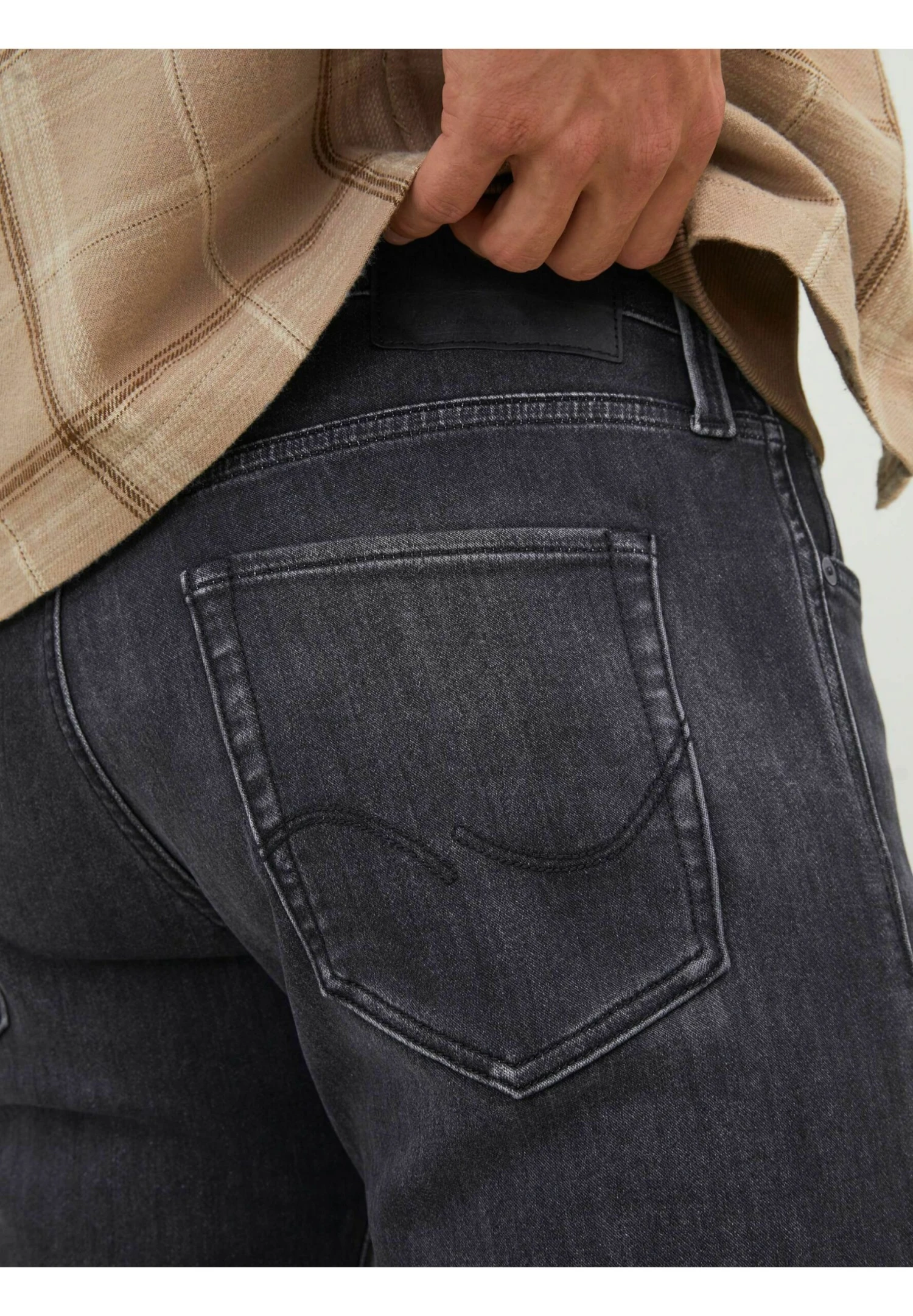 Jack & Jones Glenn Icon Ge- Slim Fit Jeans - Black Denim 6 Jack & Jones Glenn Icon Ge- Slim Fit Jeans - Black Denim - Afbeelding 4