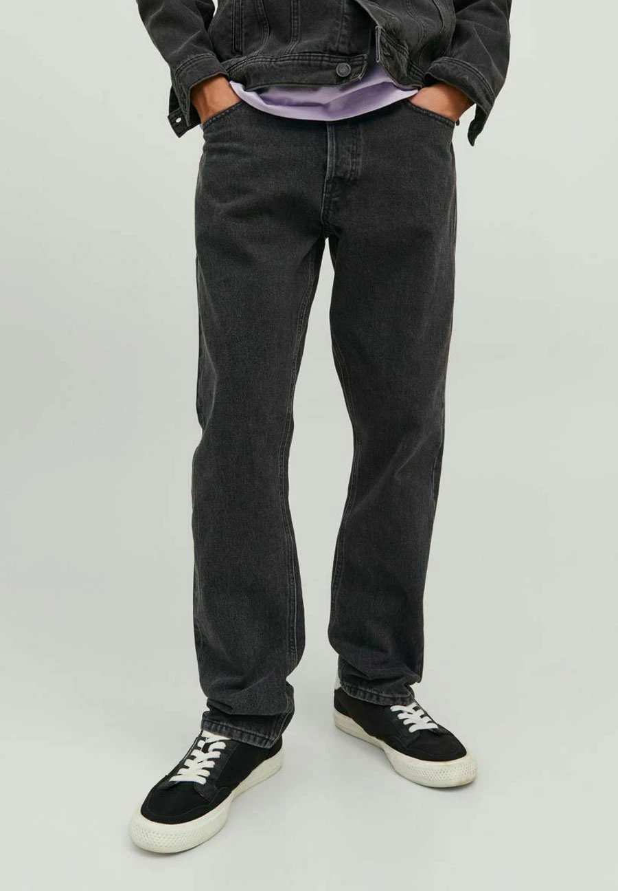 Jack & Jones Straight Leg Jeans - Black Denim 3 Jack & Jones Straight Leg Jeans - Black Denim