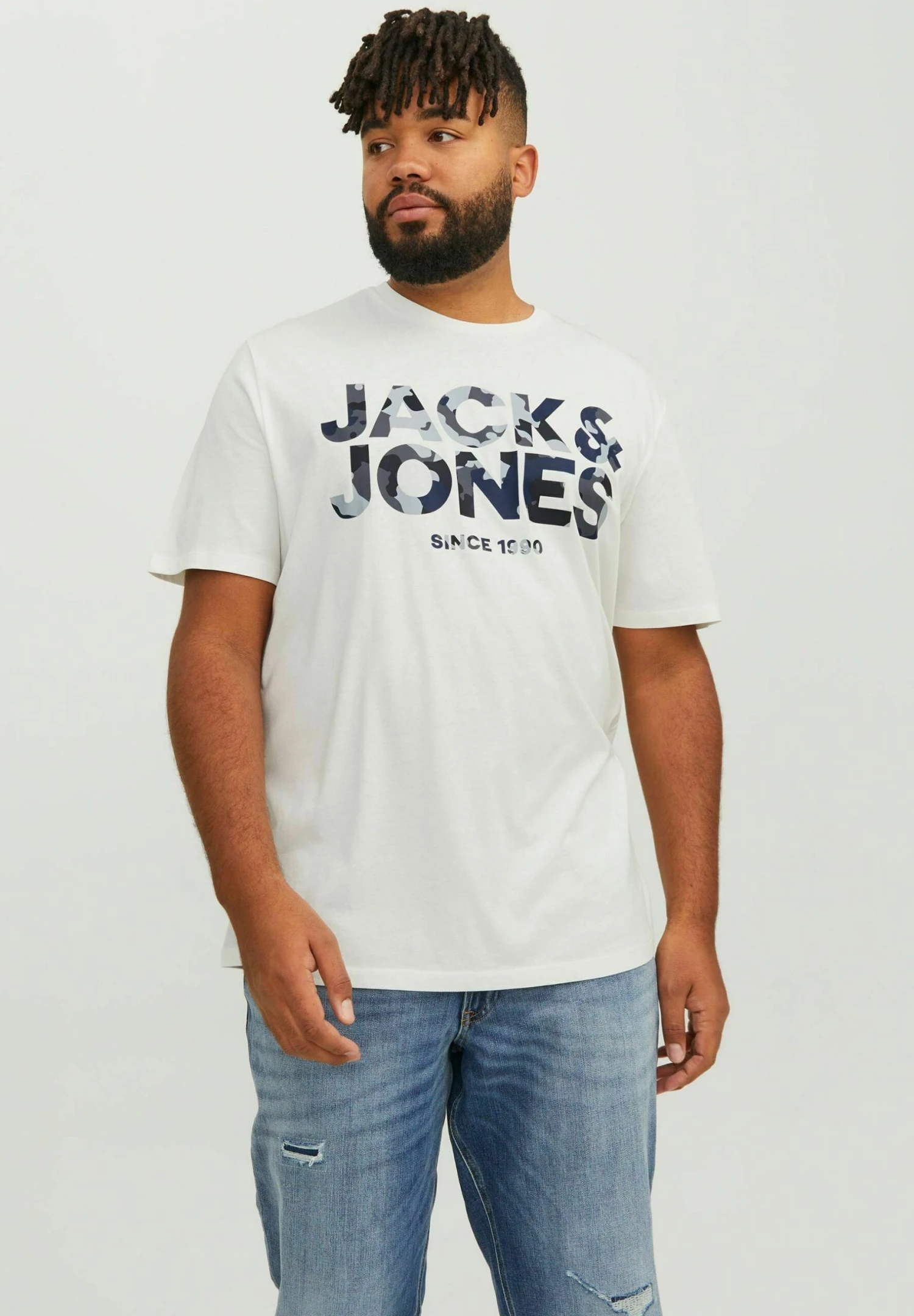 Jack & Jones Plus SizeCrew Neck - T-Shirt Print - Cloud Dancer 3 Jack & Jones Plus SizeCrew Neck - T-Shirt Print - Cloud Dancer