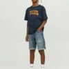 Jack & Jones Junior Rick Icon Ge- Jeansshort - Blue Denim