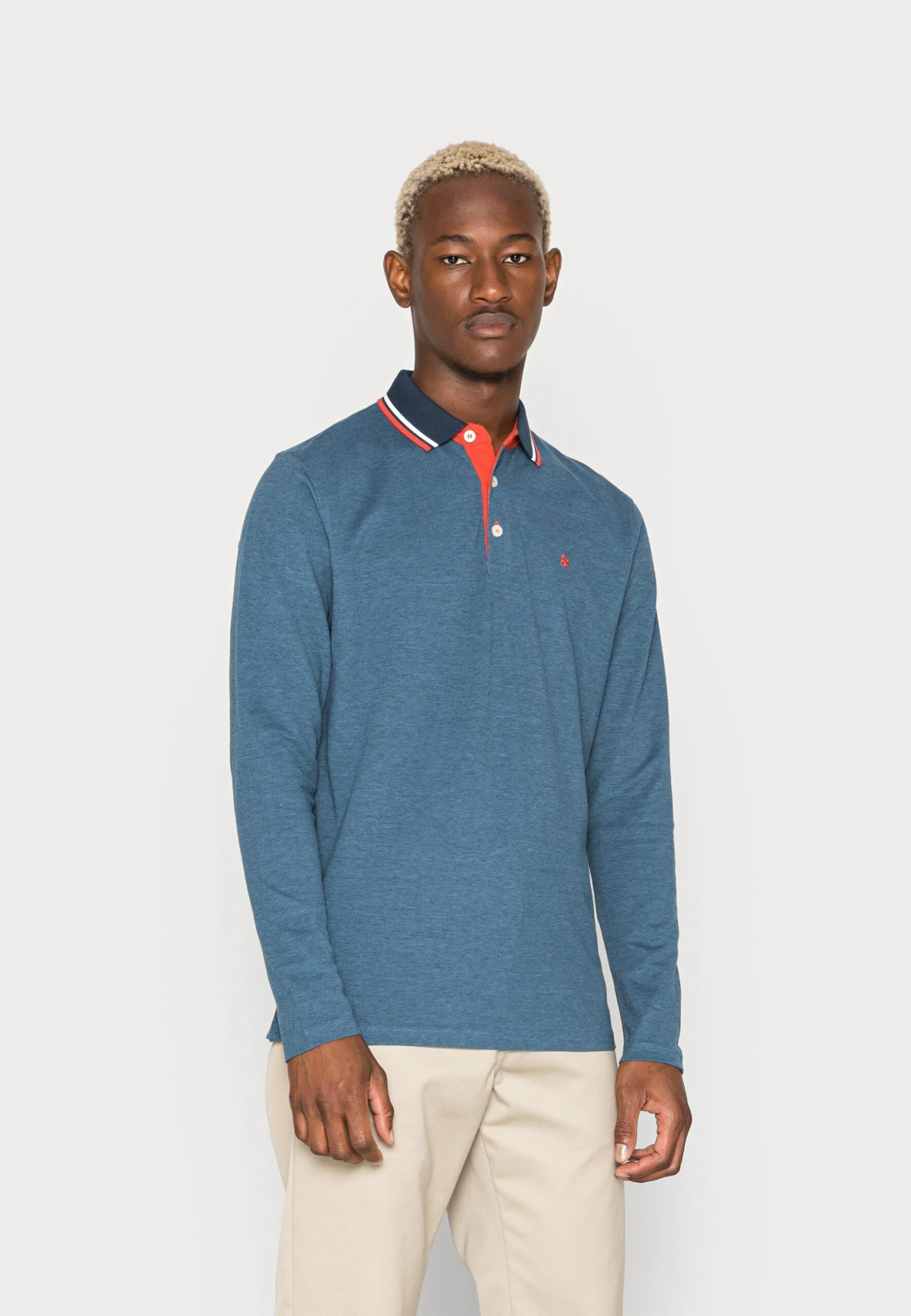 Jack & Jones Jjepaulos- Poloshirt - Denim Blue 3 Jack & Jones Jjepaulos- Poloshirt - Denim Blue