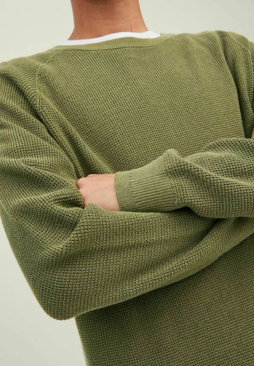 Jack & Jones JCOCLASSIC WAFFLE CREW NECK - Trui 7 Jack & Jones JCOCLASSIC WAFFLE CREW NECK - Trui - Afbeelding 5