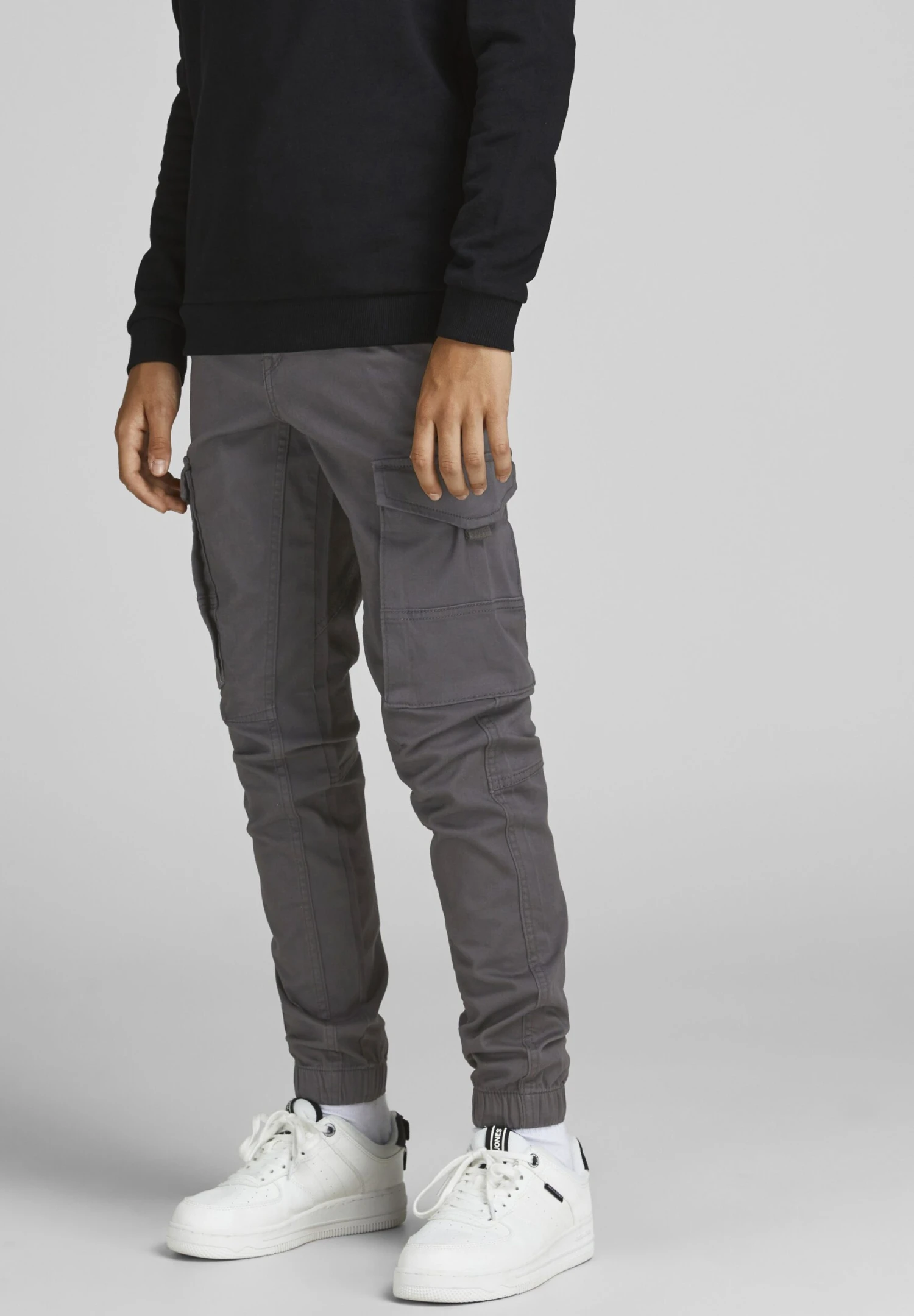 Jack & Jones Junior Jjipaul Jjflake - Cargobroek - Asphalt 4 Jack & Jones Junior Jjipaul Jjflake - Cargobroek - Asphalt - Afbeelding 2