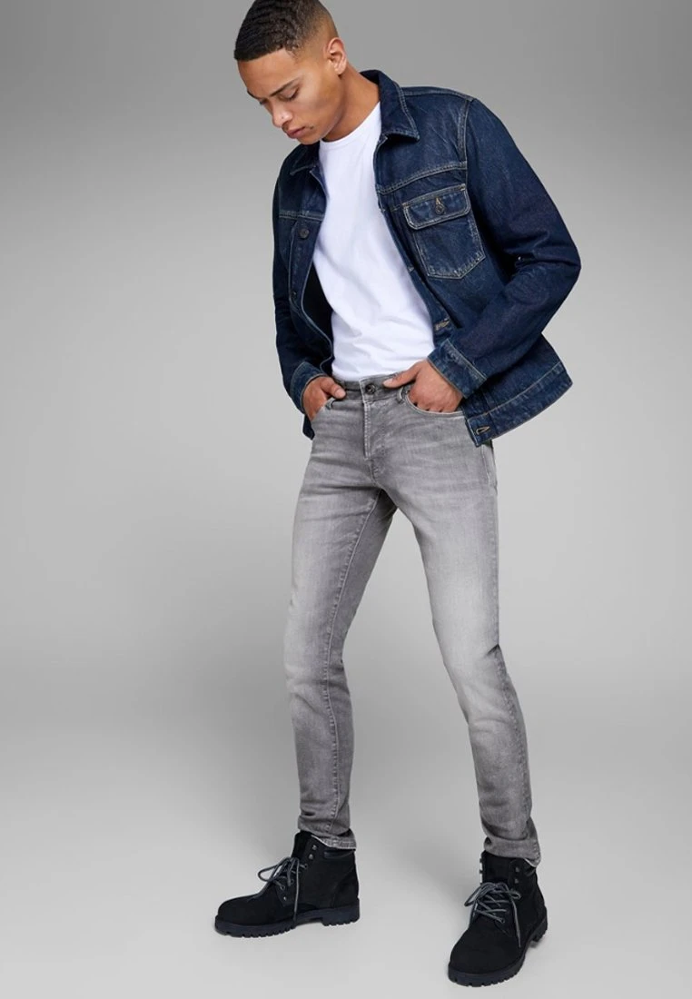 Jack & Jones Glenn Icon J - Slim Fit Jeans - Grey Denim 6 Jack & Jones Glenn Icon J - Slim Fit Jeans - Grey Denim - Afbeelding 4