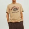 JACK&JONES Premium Vintage - T-Shirt Print - Sand