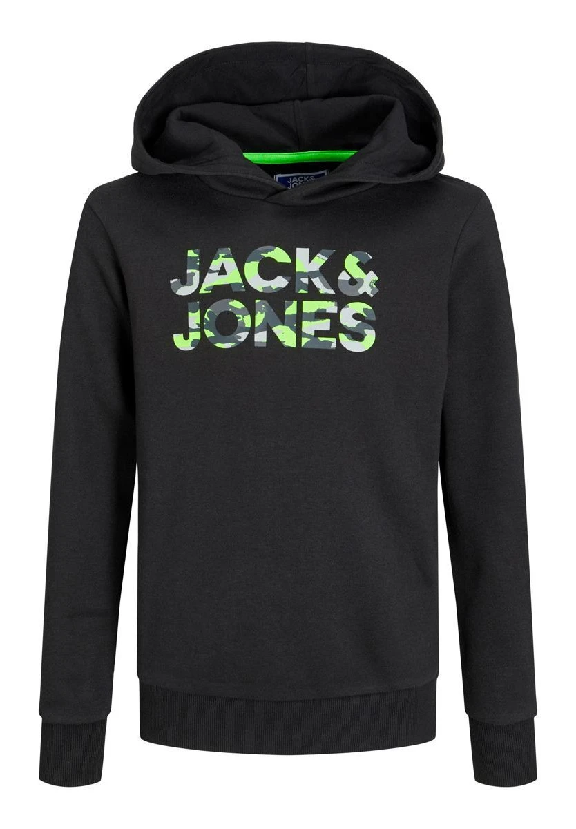 Jack & Jones Junior Jjmiles Hood Jnr - Sweater - Black 8 Jack & Jones Junior Jjmiles Hood Jnr - Sweater - Black - Afbeelding 6