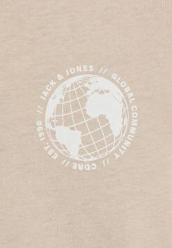 Jack & Jones Junior Jcofilo Ss Crew Neck Aw23 - T-Shirt Print - Moonbeam -Jack & Jones Winkel 44cb583774954ffb9d68cf1060f13318