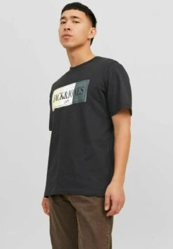 Jack & Jones Crew Neck - T-Shirt Print - Black