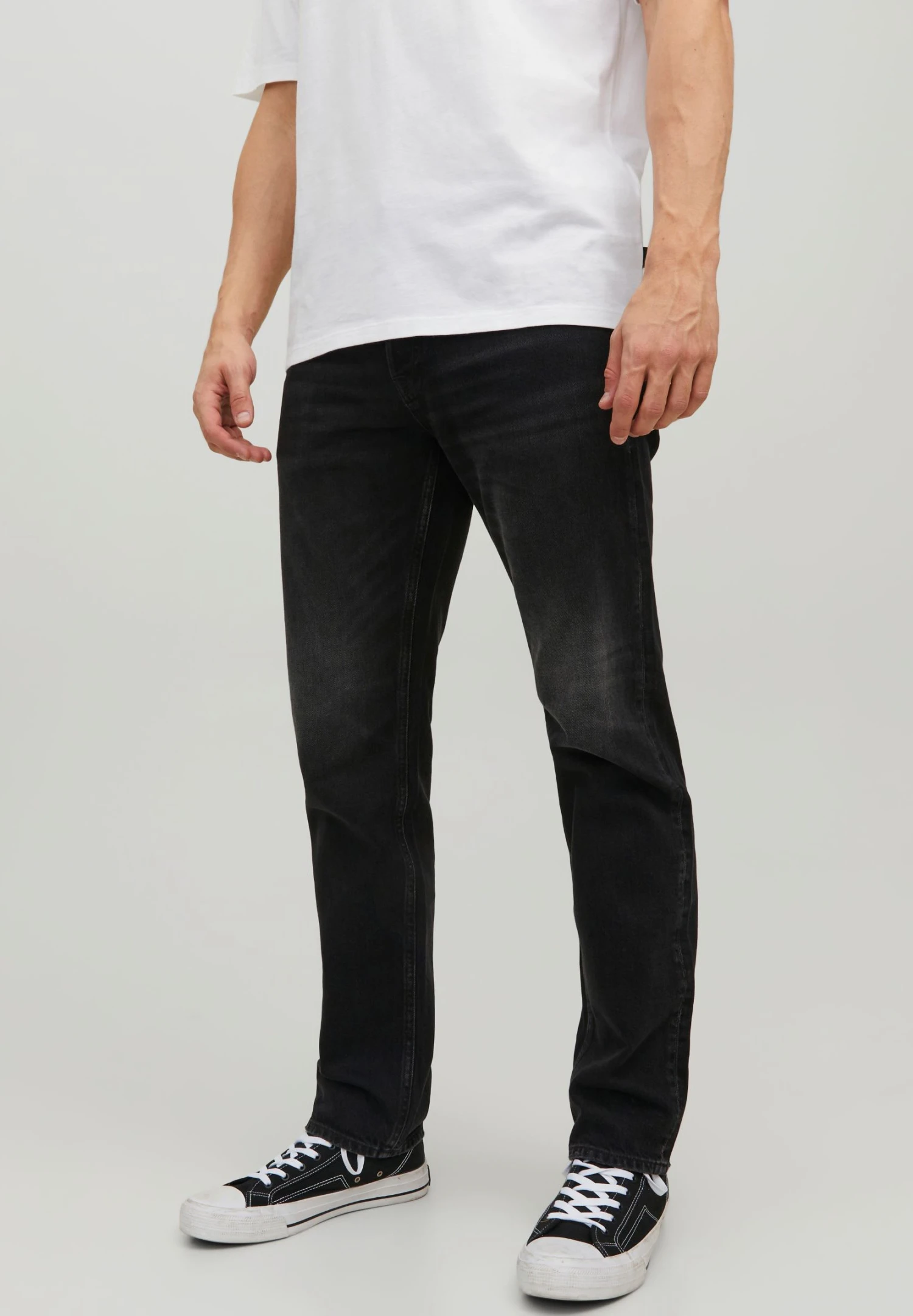 Jack & Jones Jjimike Jjoriginal Breaks - Straight Leg Jeans - Black Denim 3 Jack & Jones Jjimike Jjoriginal Breaks - Straight Leg Jeans - Black Denim
