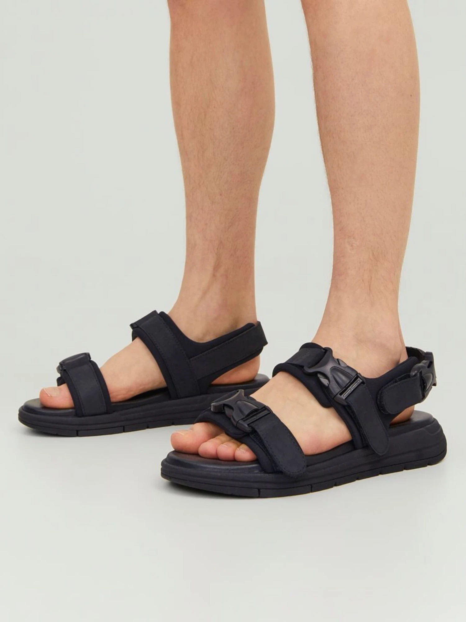 Jack & Jones Sandalen & Pantoffels Sandalen Heren Zwart 7 Jack & Jones Sandalen & Pantoffels Sandalen Heren Zwart - Afbeelding 5