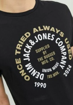 JACK&JONES Premium Klassisches - T-Shirt Print - Black -Jack & Jones Winkel 53f75eeef56b4b0f9cb7fc15f31337a8