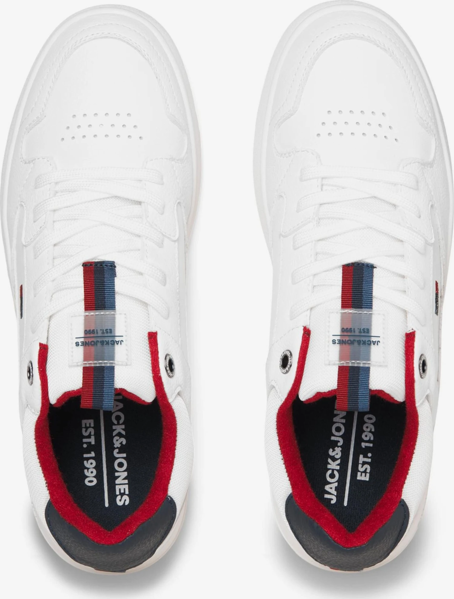 Jack & Jones Casual Sneakers Sneakers Laag Heath Heren Wit 4 Jack & Jones Casual Sneakers Sneakers Laag Heath Heren Wit - Afbeelding 2