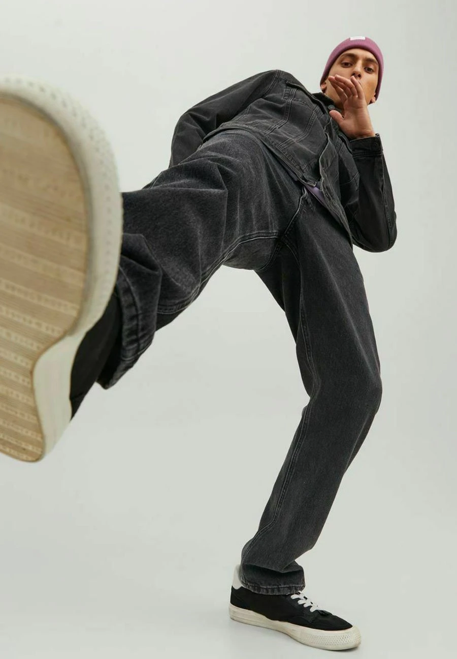 Jack & Jones Straight Leg Jeans - Black Denim 8 Jack & Jones Straight Leg Jeans - Black Denim - Afbeelding 6