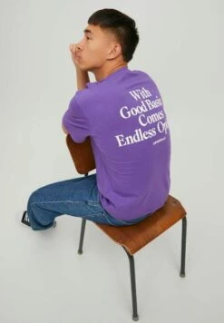 Jack & Jones JORBURNING CREW NECK UNISEX - T-shirt Print -Jack & Jones Winkel 5cf0970f159c4259a9dac7e1e7c6dc09