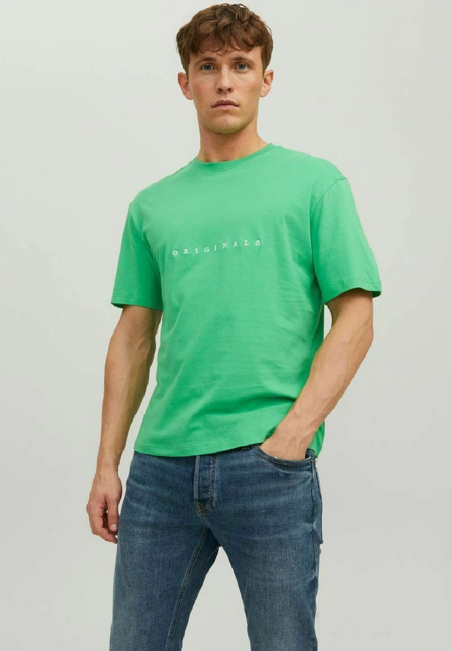 Jack & Jones Regular Fit Logo - T-Shirt Print - Island Green 3 Jack & Jones Regular Fit Logo - T-Shirt Print - Island Green