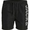 Jack & Jones Jpstfiji Jjswim Splicelogo - Zwemshorts - Black -Jack & Jones Winkel 616ecff4e8bf4879954edc1d257aba22