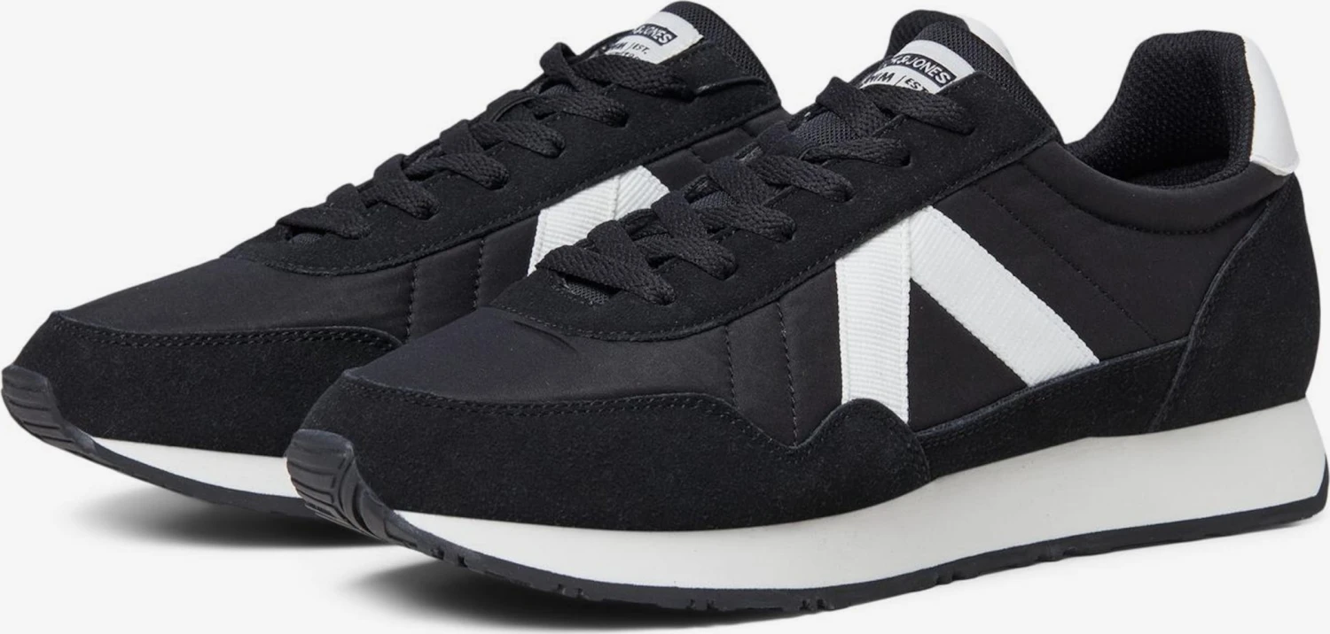 Jack & Jones Running Sneakers Sneakers Laag Hawker Heren Zwart 6 Jack & Jones Running Sneakers Sneakers Laag Hawker Heren Zwart - Afbeelding 4