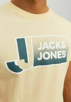 Jack & Jones Jcologan Crew Neck - T-Shirt Print - Pale Banana -Jack & Jones Winkel 65437b162edd49d692c4b9355c95ce2f