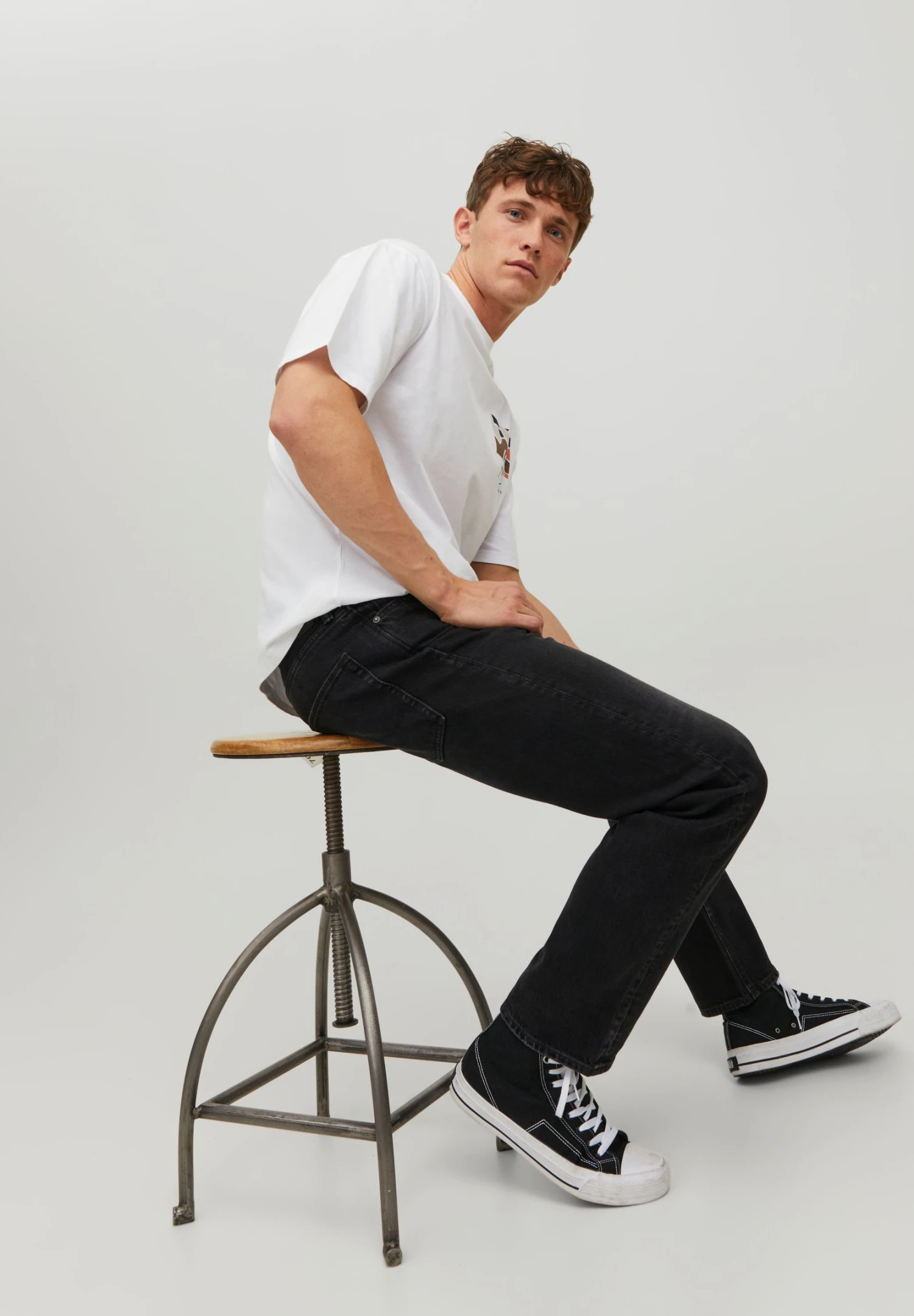 Jack & Jones Jjimike Jjoriginal Breaks - Straight Leg Jeans - Black Denim 8 Jack & Jones Jjimike Jjoriginal Breaks - Straight Leg Jeans - Black Denim - Afbeelding 6