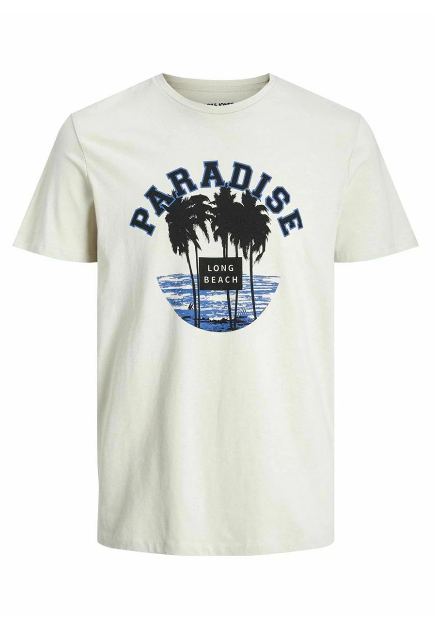 Jack & Jones Crew Neck - T-Shirt Print - Moonbeam 9 Jack & Jones Crew Neck - T-Shirt Print - Moonbeam - Afbeelding 7