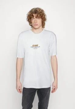 Jack & Jones Jorgrapes Tee Crew Neck - T-Shirt Print - White