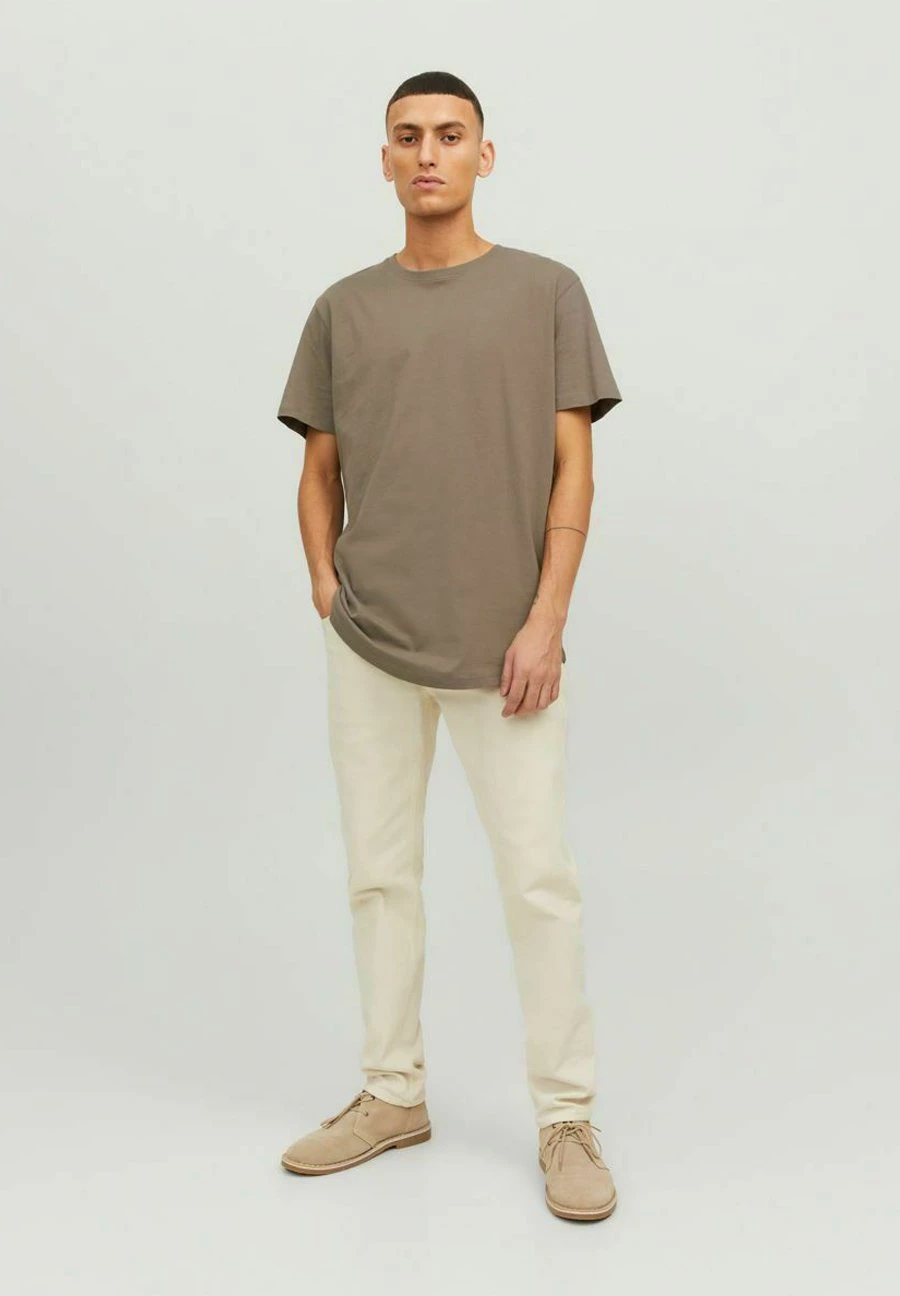 Jack & Jones Jjenoa Ss Crew Neck Noos - T-Shirt Basic - Dark Brown 4 Jack & Jones Jjenoa Ss Crew Neck Noos - T-Shirt Basic - Dark Brown - Afbeelding 2