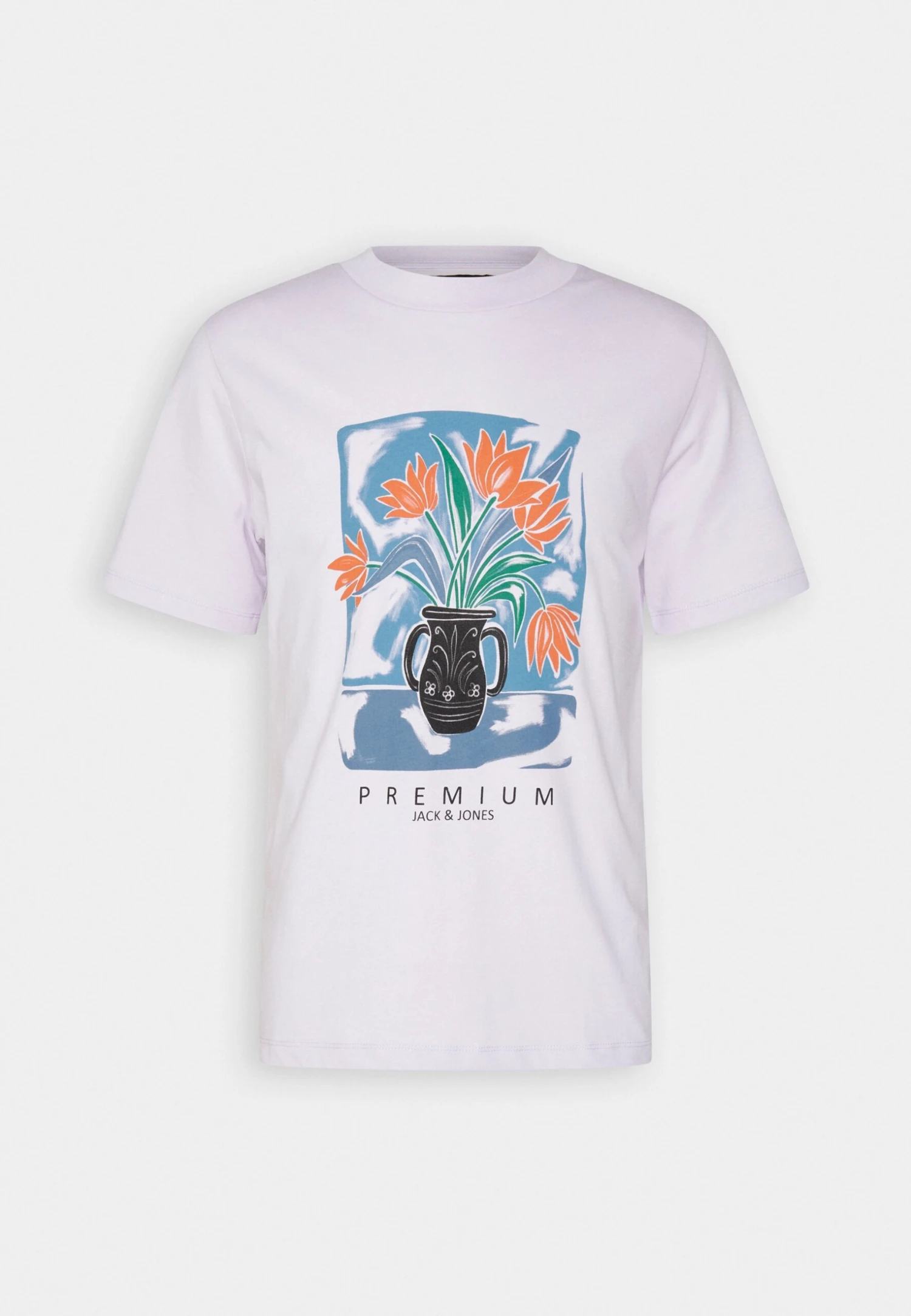 JACK&JONES Premium Jprblafoire Tee Crew Neck - T-Shirt Print - Evening Haze 6 JACK&JONES Premium Jprblafoire Tee Crew Neck - T-Shirt Print - Evening Haze - Afbeelding 4